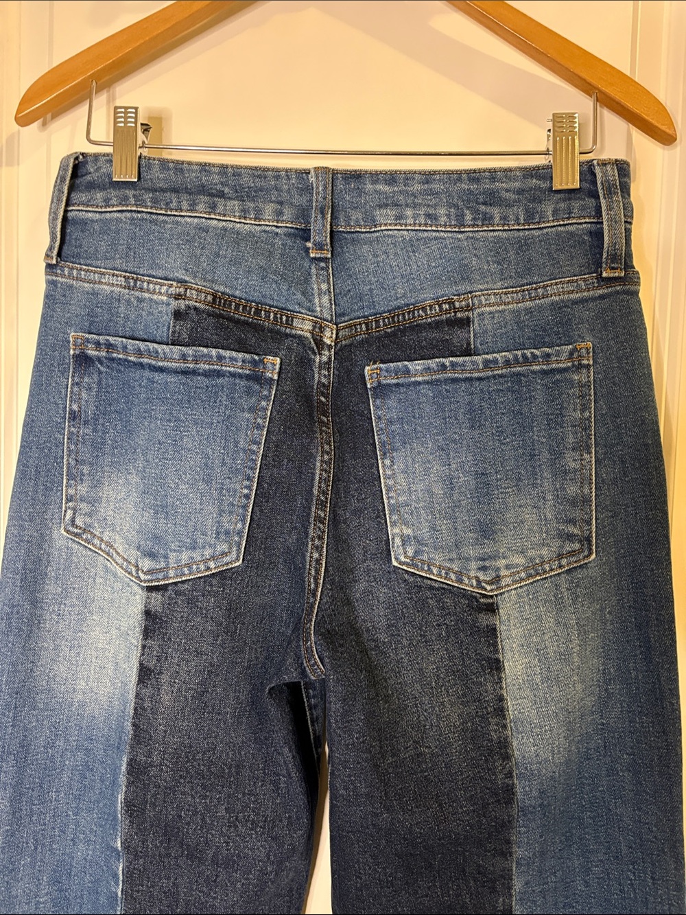 Kut from the Kloth Sienna Wide Leg Jeans Two Tone Size 4 - Picture 7 of 10